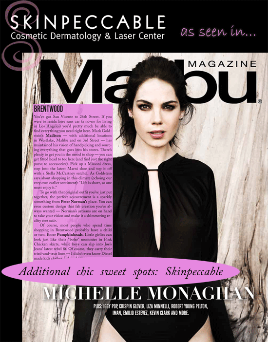 Malibu Magazine: Skinpeccable Sweet Chic Spot